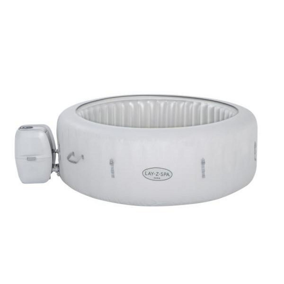 BESTWAY Spa gonflable BESTWAY - Lay-Z-Spa Paris - 140 airjets - 196 x 66 cm - 4 a 6 places - Rond (couverture, cartouche, LED)