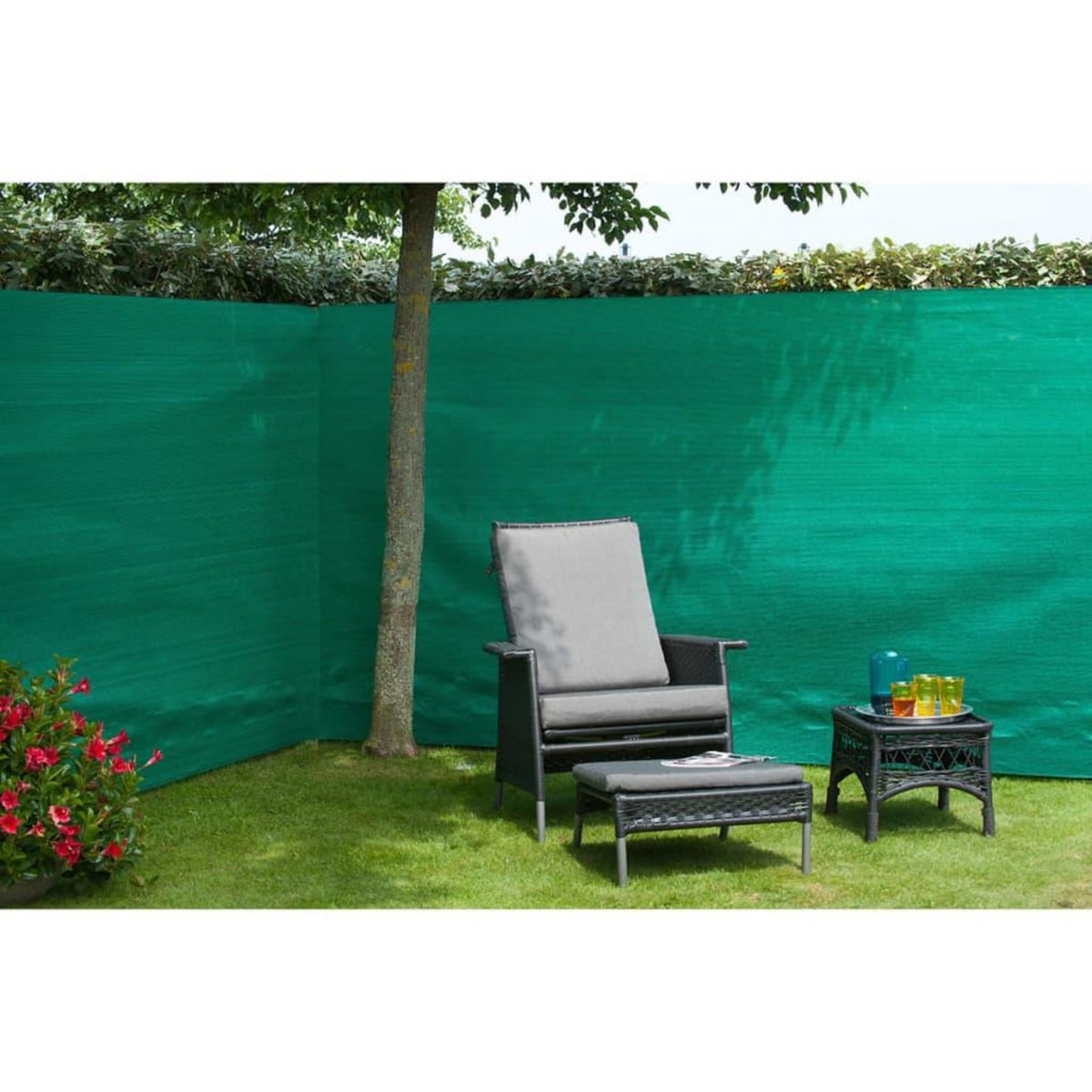 NATURE Nature Brise-vue PE 1,5x10 m Vert