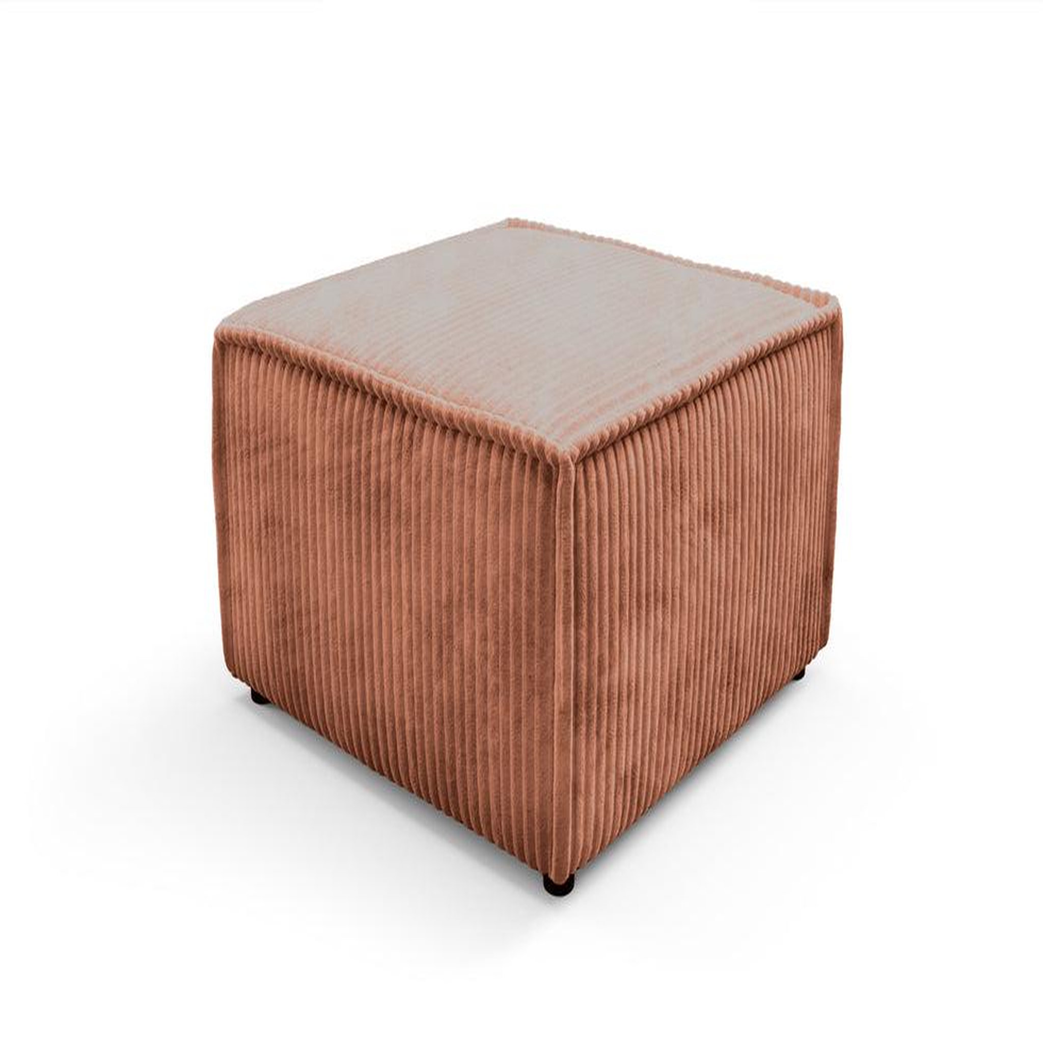 Voir la diapositive 5 : CASANOVA PARIS Laria - pouf gros velours côtelé