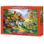 Voir la diapositive 2 : Castorland Puzzle 3000 pièces : Cottage forestier