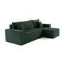 Voir la diapositive 4 : BEST MOBILIER Cezanne - canapé d'angle réversible - 4 places - convertible avec coffre - en velours côtelé
