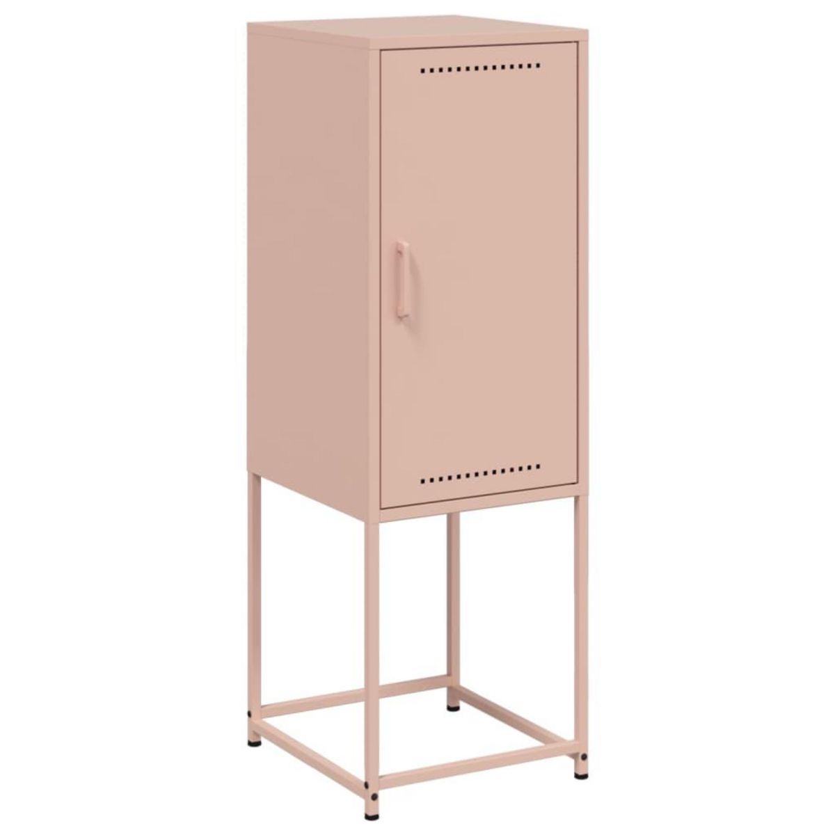 VIDAXL Buffet haut rose 36x39x107 cm acier