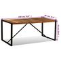 Voir la diapositive 6 : VIDAXL Table a manger Bois de recuperation massif 180 cm