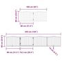 Voir la diapositive 6 : VIDAXL Barriere pour chien porte pliable 8 panneaux bois de peuplier