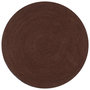 Voir la diapositive 1 : VIDAXL Tapis fait a la main Jute Rond 90 cm Marron