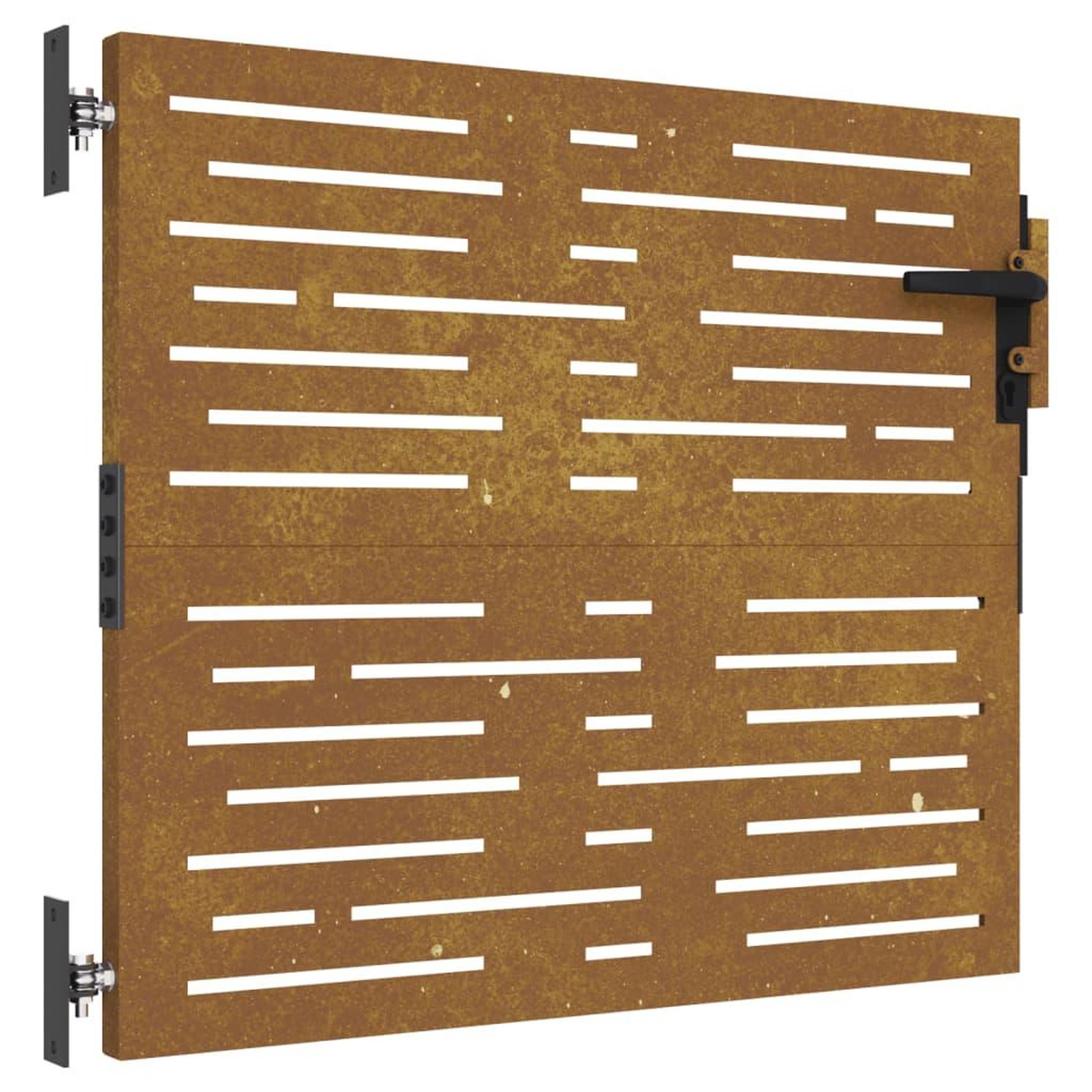 Voir la diapositive 2 : VIDAXL Portail de jardin 85x100 cm acier corten conception de carre