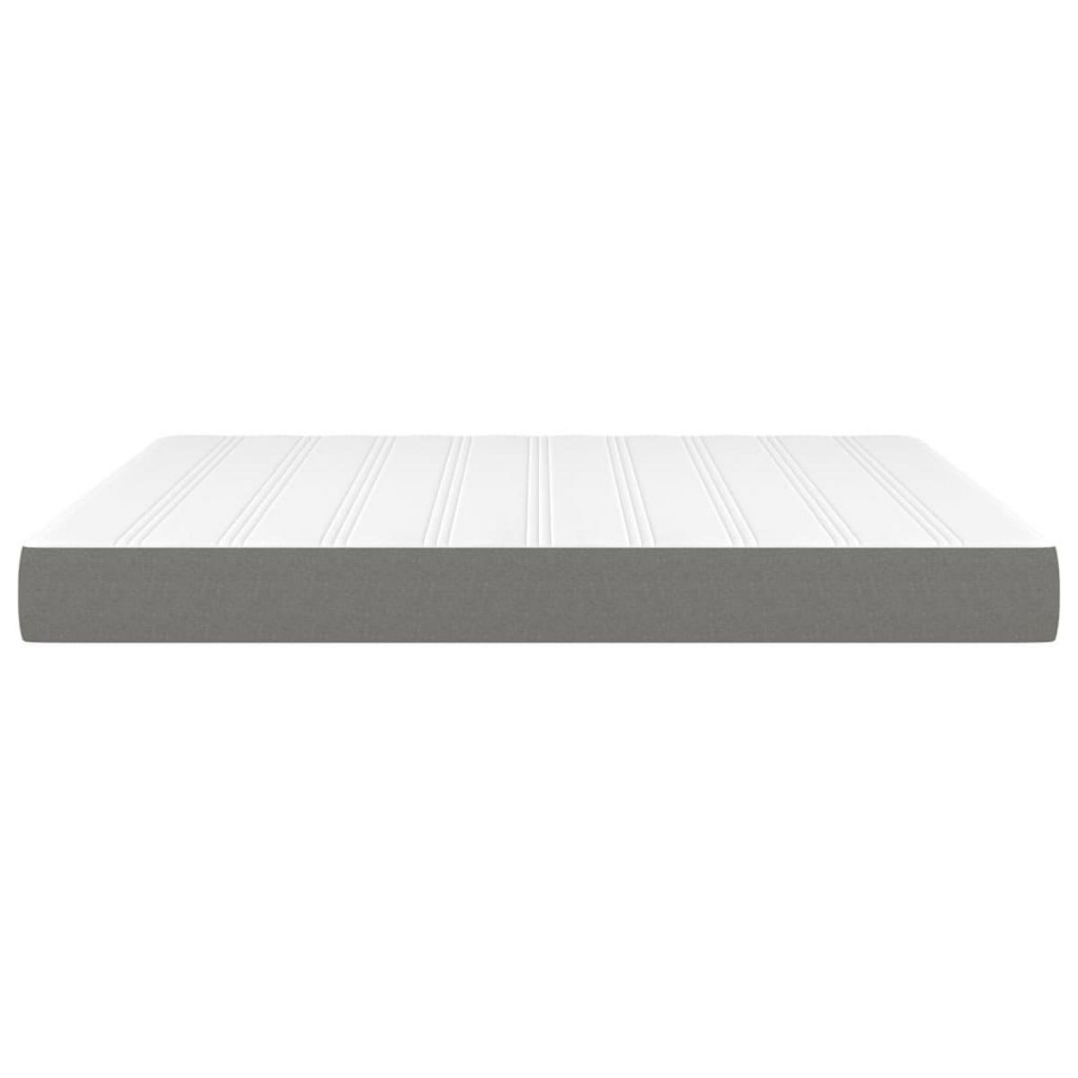 VIDAXL Matelas de lit a ressorts ensaches Gris fonce 180x200x20 cm