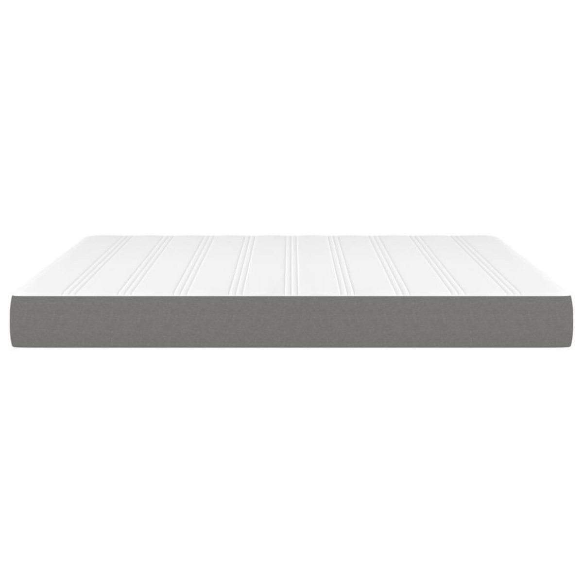VIDAXL Matelas de lit a ressorts ensaches Gris fonce 180x200x20 cm