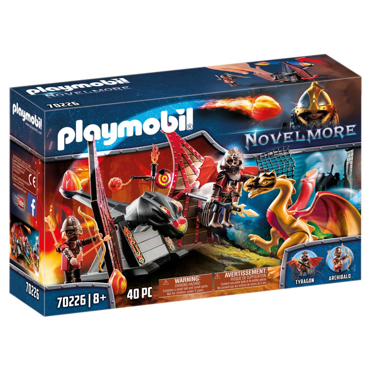 PLAYMOBIL 70226 - Novelmore - Burnham Raiders et dragon doré