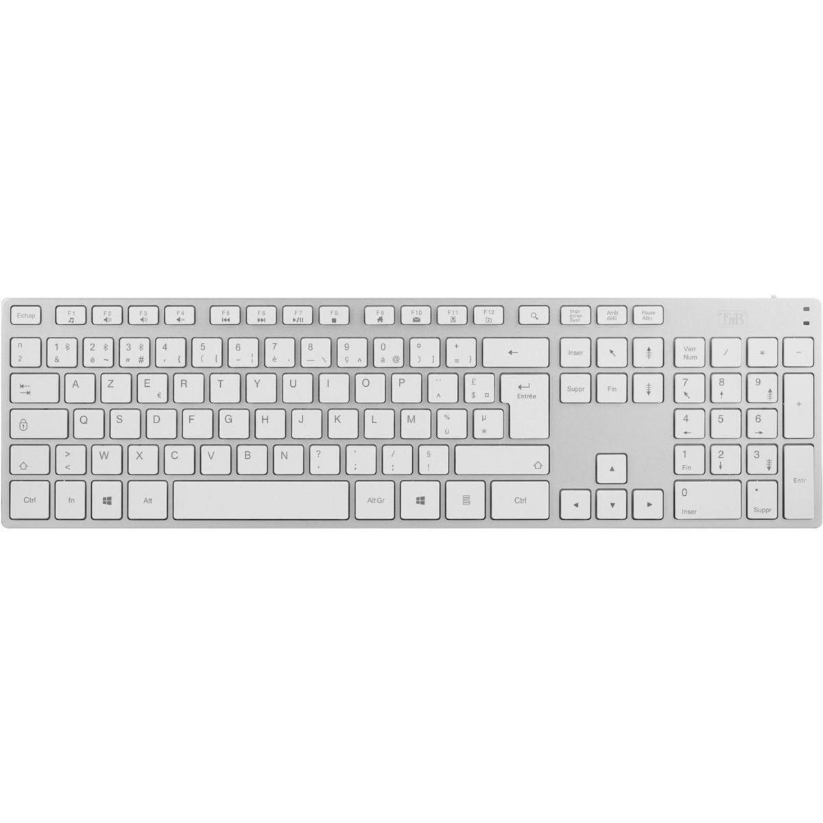 TNB Clavier rechargeable en aluminium