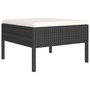 Voir la diapositive 3 : VIDAXL Salon de jardin 11 pcs avec coussins Resine tressee Noir