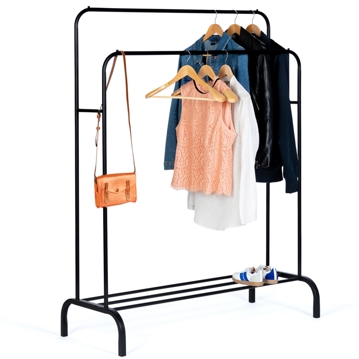 ID MARKET Portant vêtements double PETER penderie XXL