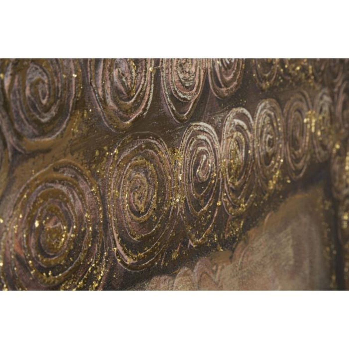 Paris Prix Toile Imprimée Déco  Visage Bouddha  100x100cm Multicolore