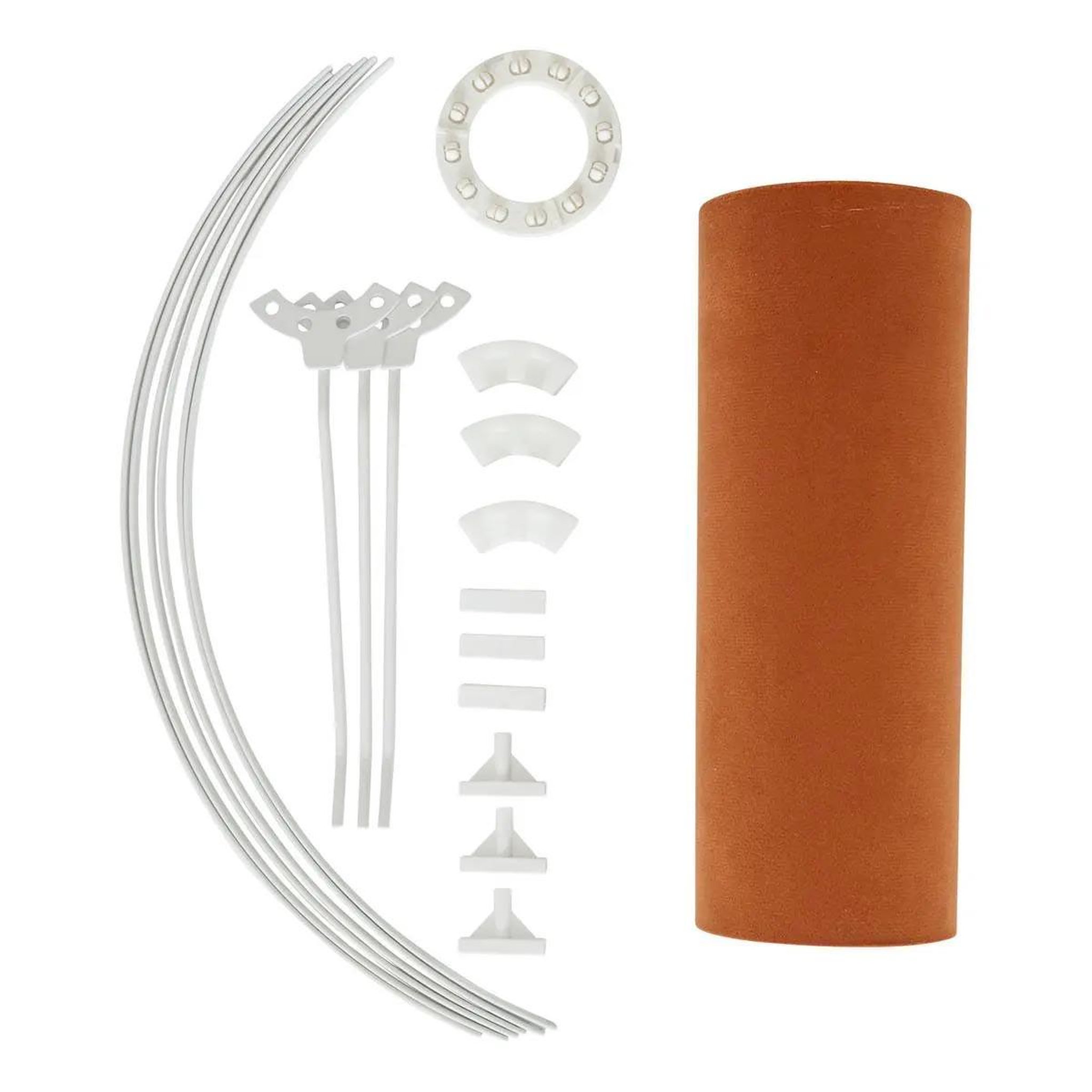 Voir la diapositive 4 : ATMOSPHERA Abat jour en velours  beline  40cm terracotta