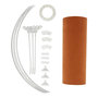 Voir la diapositive 4 : ATMOSPHERA Abat Jour en Velours  Beline  40cm Terracotta