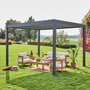 Voir la diapositive 1 : SWEEEK Pergola bioclimatique aluminium lames orientables 4x3m Triomphe