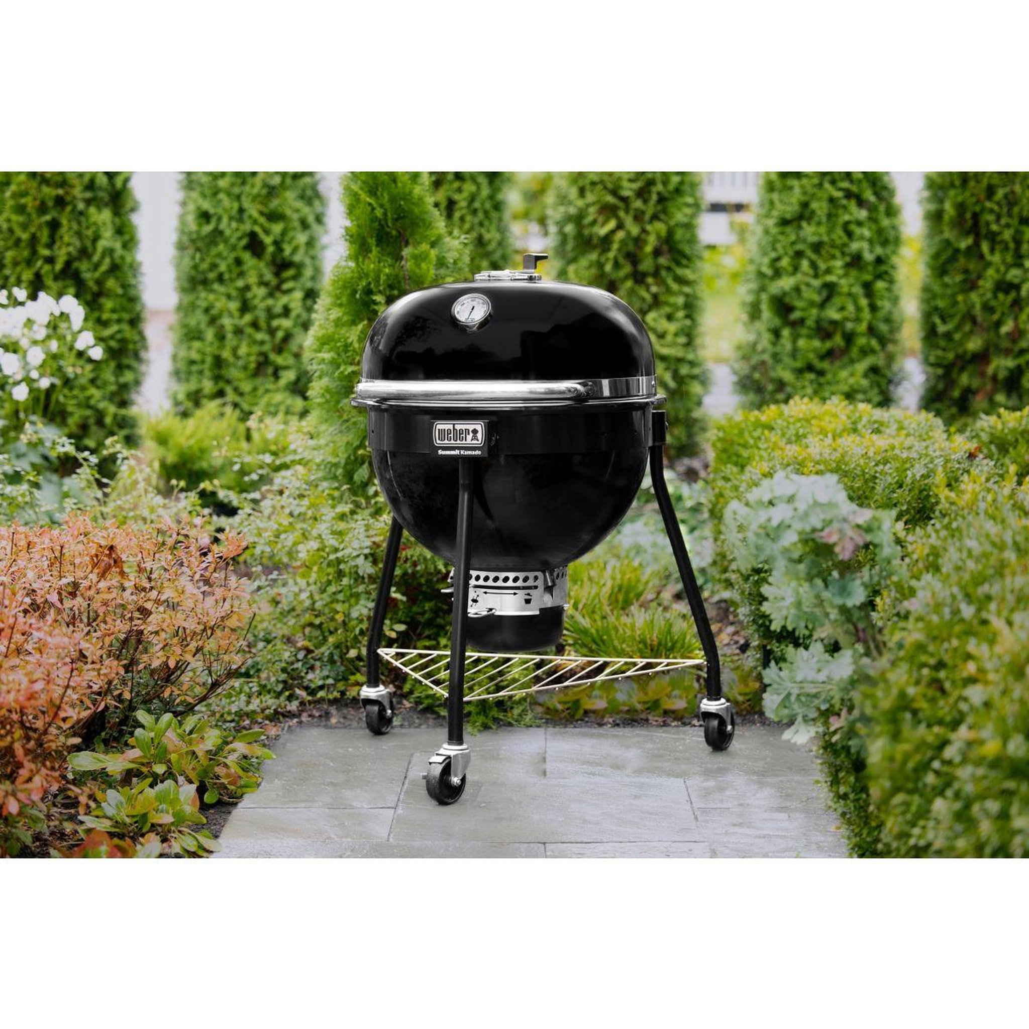 Voir la diapositive 4 : Weber Kamado summit e6 black sur pieds 61 cm