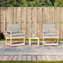 Voir la diapositive 3 : VIDAXL Salon de jardin 3 pcs bois massif douglas