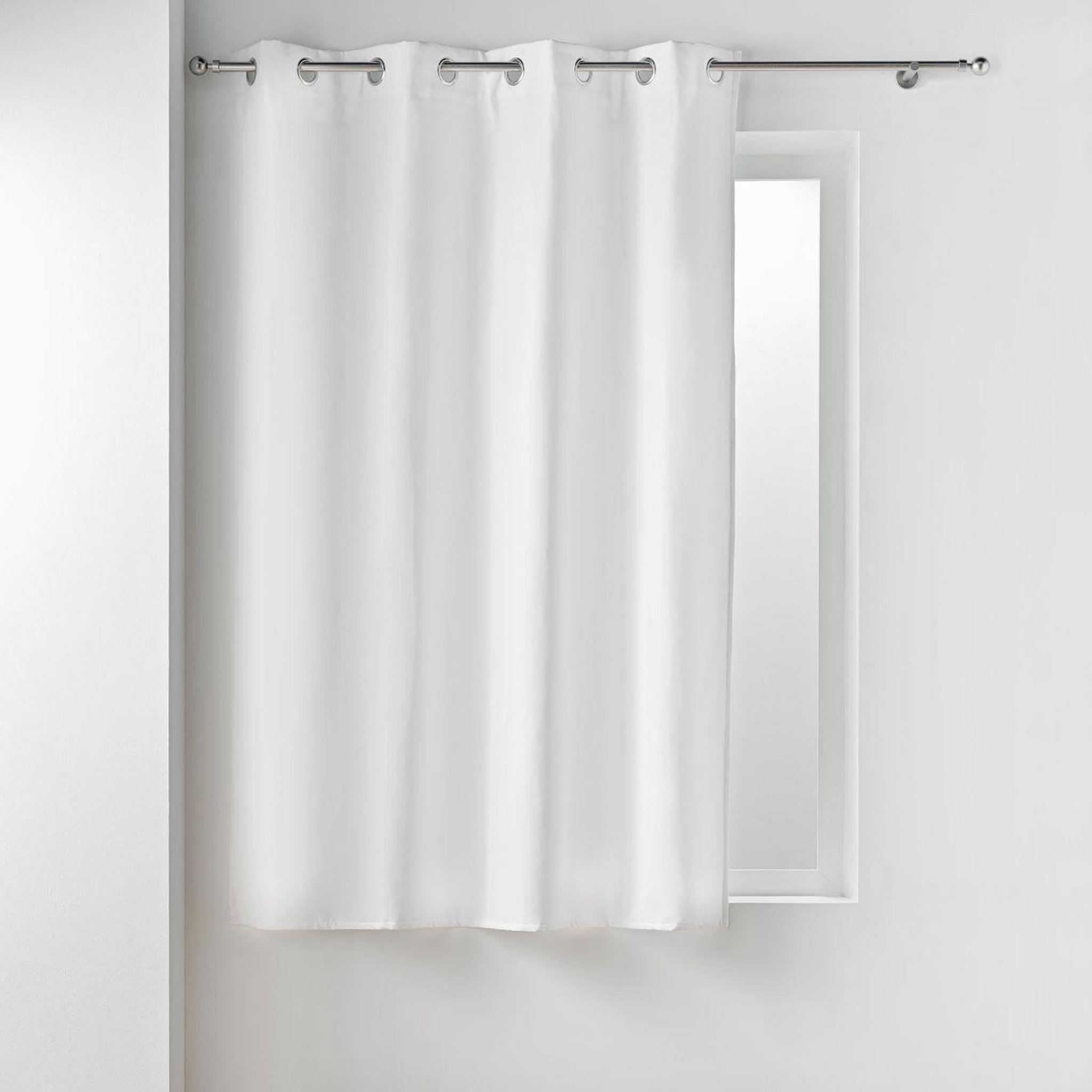 Douceur d'Intérieur Rideau isolant thermique  micropolar  135x180cm blanc