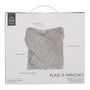 Voir la diapositive 2 : Paris Prix Plaid Déco  A Manches  140x180cm Gris Clair
