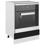 Voir la diapositive 4 : VIDAXL Armoire a four Noir 60x46x81,5 cm Bois d'ingenierie