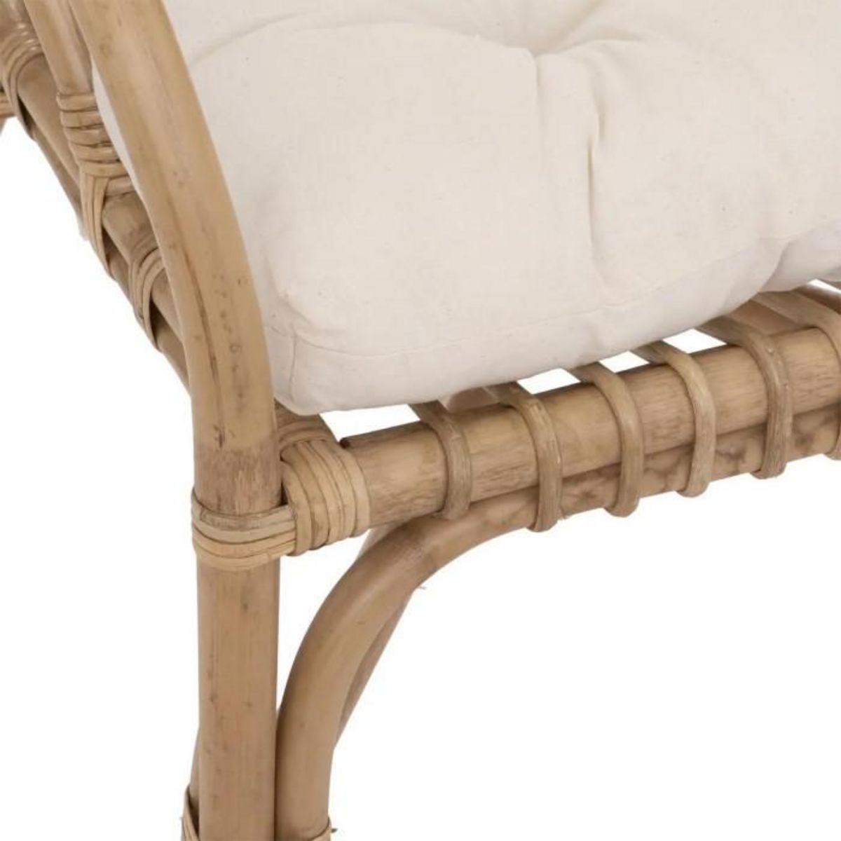 ATMOSPHERA Fauteuil Design en Rotin  Neta  77cm Naturel