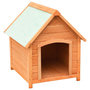 Voir la diapositive 2 : VIDAXL Niche pour chiens Bois de pin et de sapin massif 72x85x82 cm