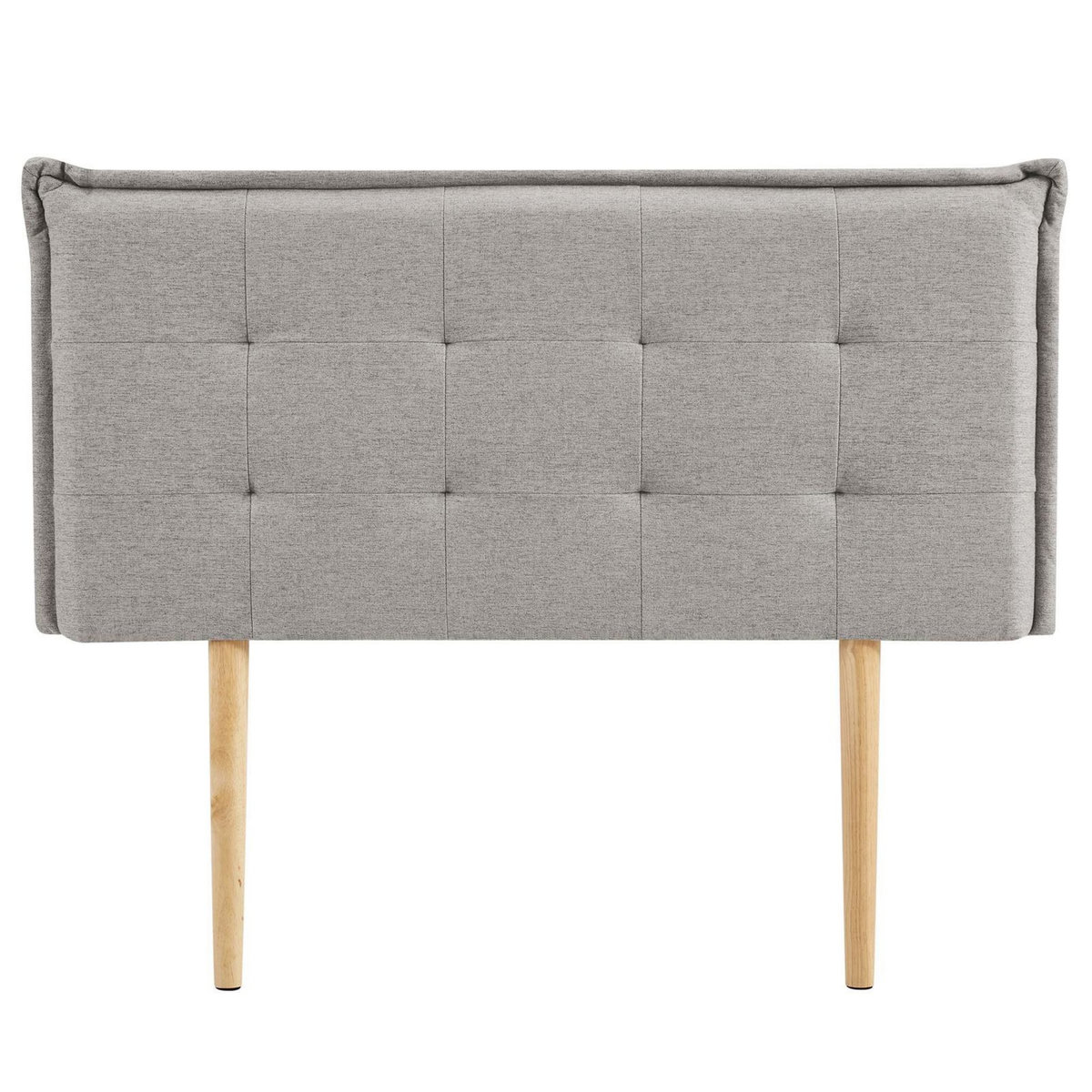 IDIMEX Tête de lit EBEYA 120 capitonnée sur pieds, en tissu