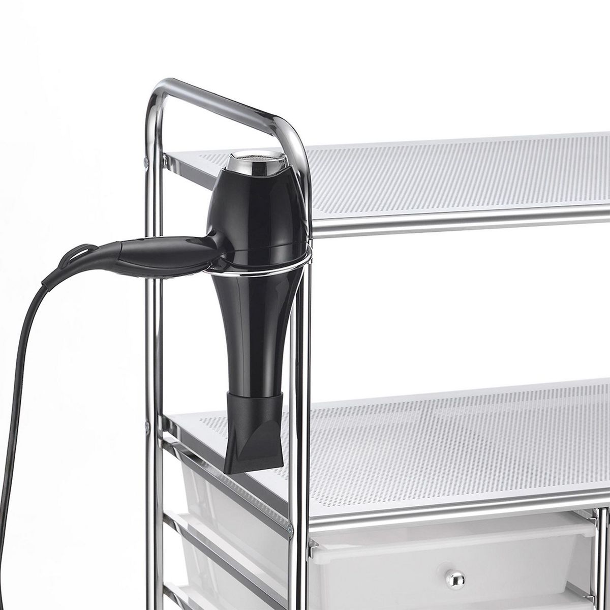 IDIMEX Caisson sur roulettes MARITA, 6 + 3 tiroirs, chromé