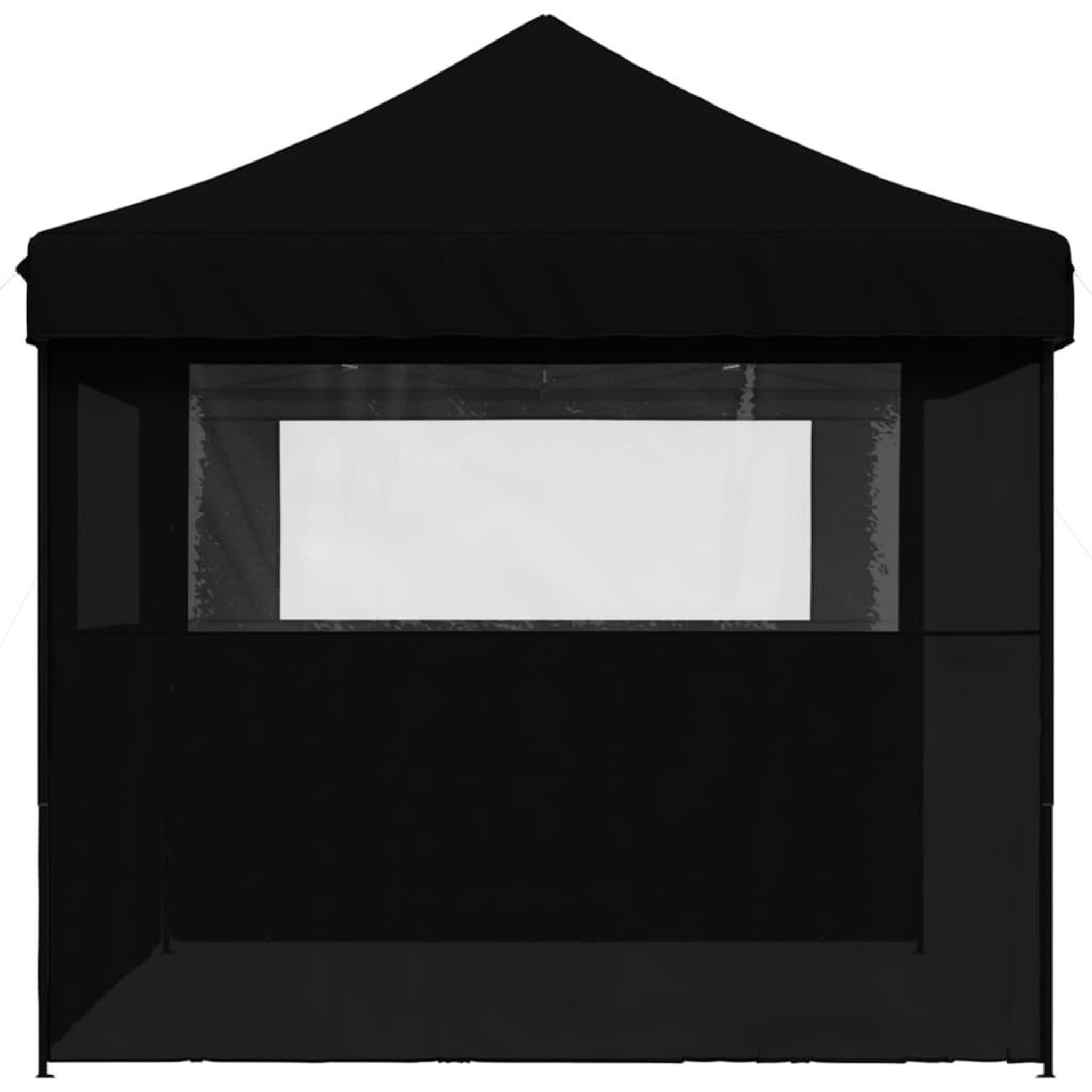 Voir la diapositive 4 : VIDAXL Tente de reception pliable escamotable 3 parois laterales noir