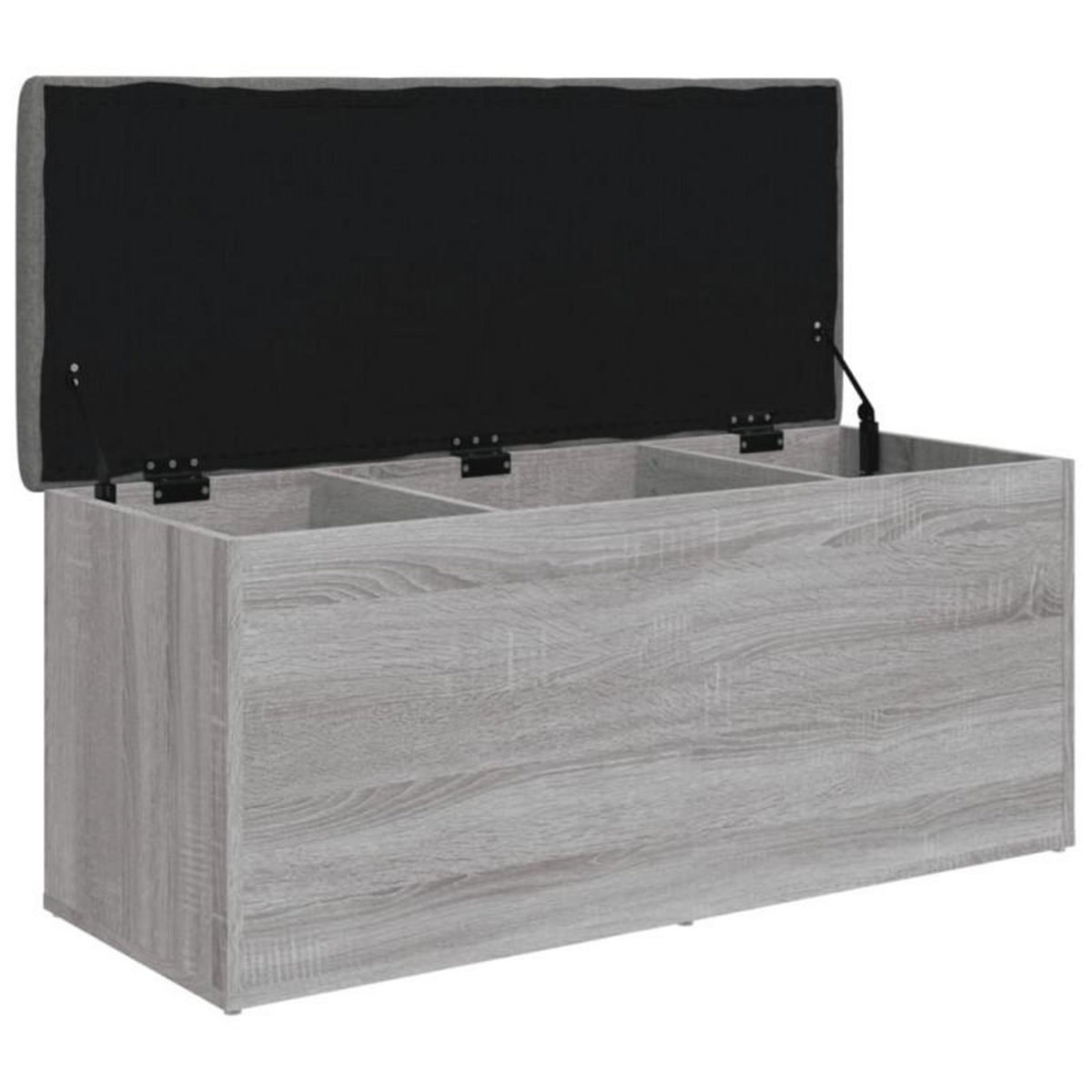 VIDAXL Banc de rangement sonoma gris 102x42x45 cm bois d ingénierie