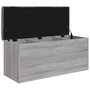 Voir la diapositive 4 : VIDAXL Banc de rangement sonoma gris 102x42x45 cm bois d ingénierie
