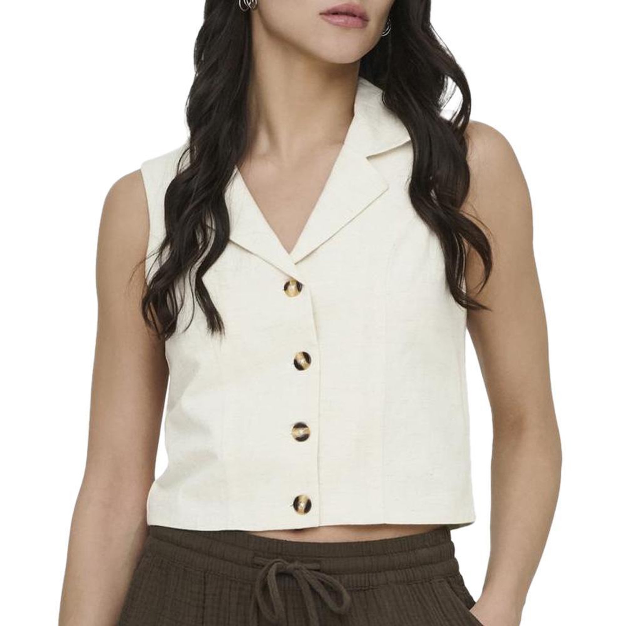 JACQUELINE DE YONG Veste de Tailleur Beige Femme JDY Milan. Coloris disponibles : Beige