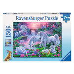 RAVENSBURGER Puzzle 150p Licornes Au Coucher de Soleil