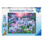 Voir la diapositive 1 : RAVENSBURGER Puzzle 150p Licornes Au Coucher de Soleil