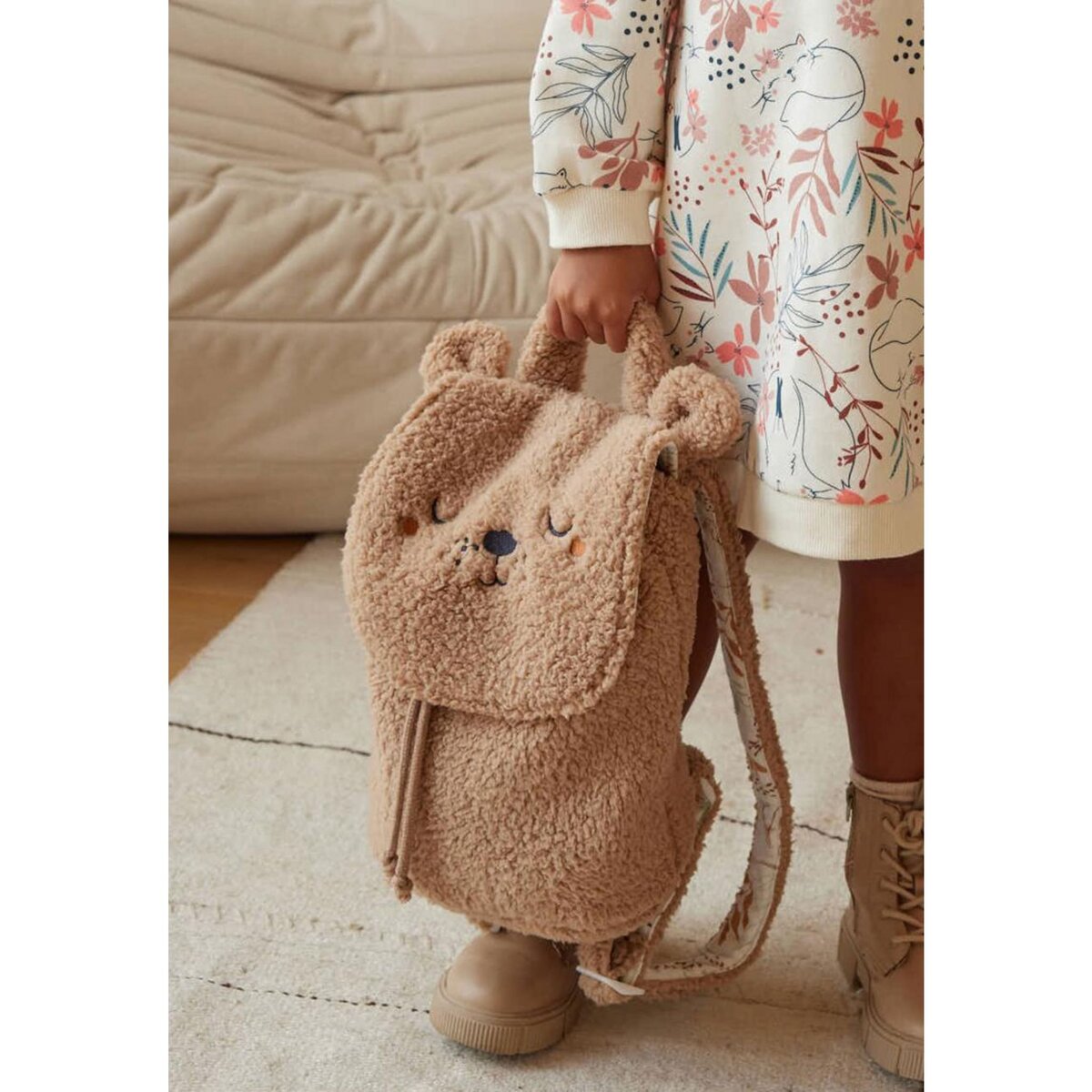 Petit B guin Sac dos enfant en sherpa N pal