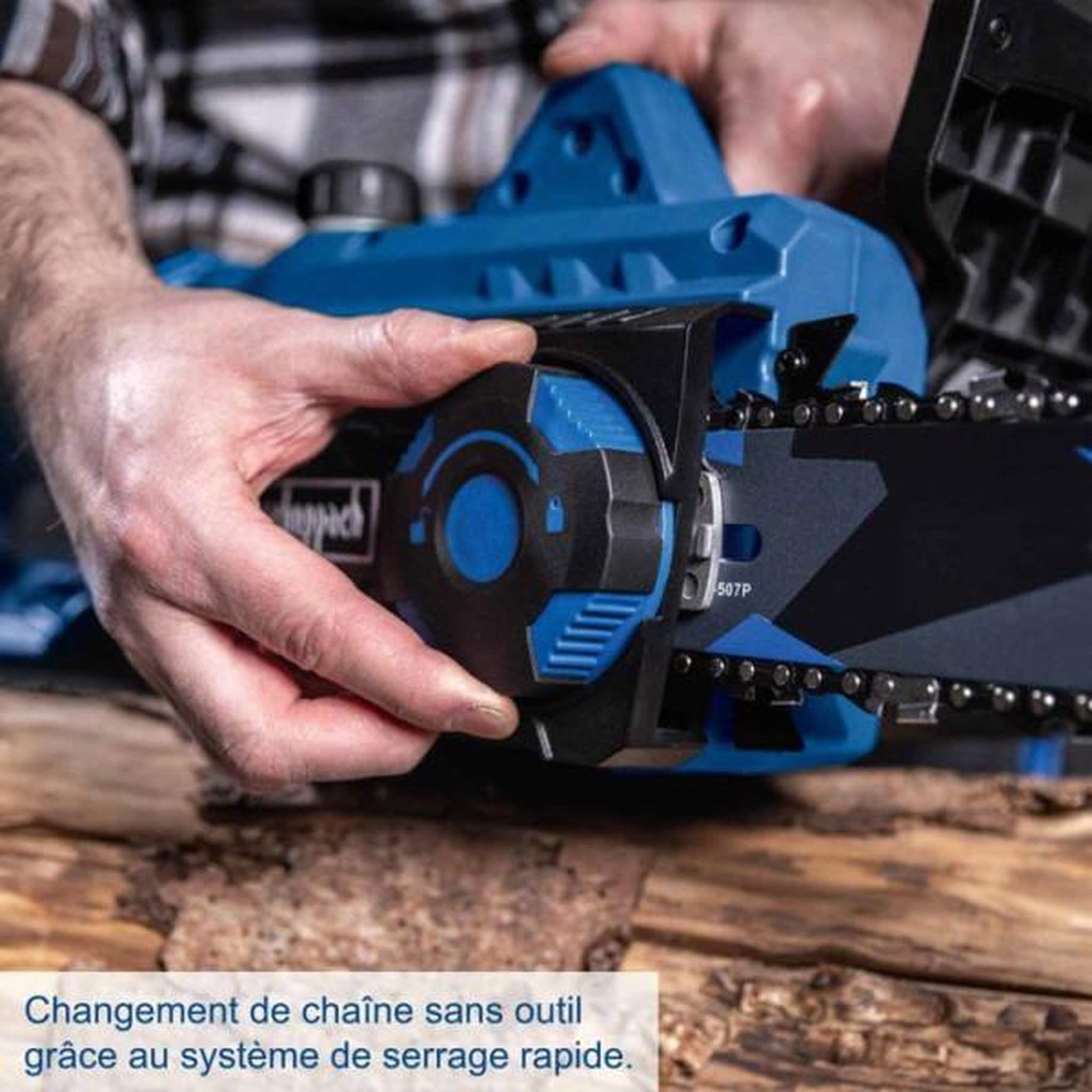 Voir la diapositive 4 : SCHEPPACH Tronçonneuse électrique scheppach - ecs1600 - coupe max 34 cm - 1600w
