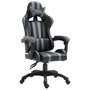 Voir la diapositive 1 : VIDAXL Chaise de jeu Gris Similicuir