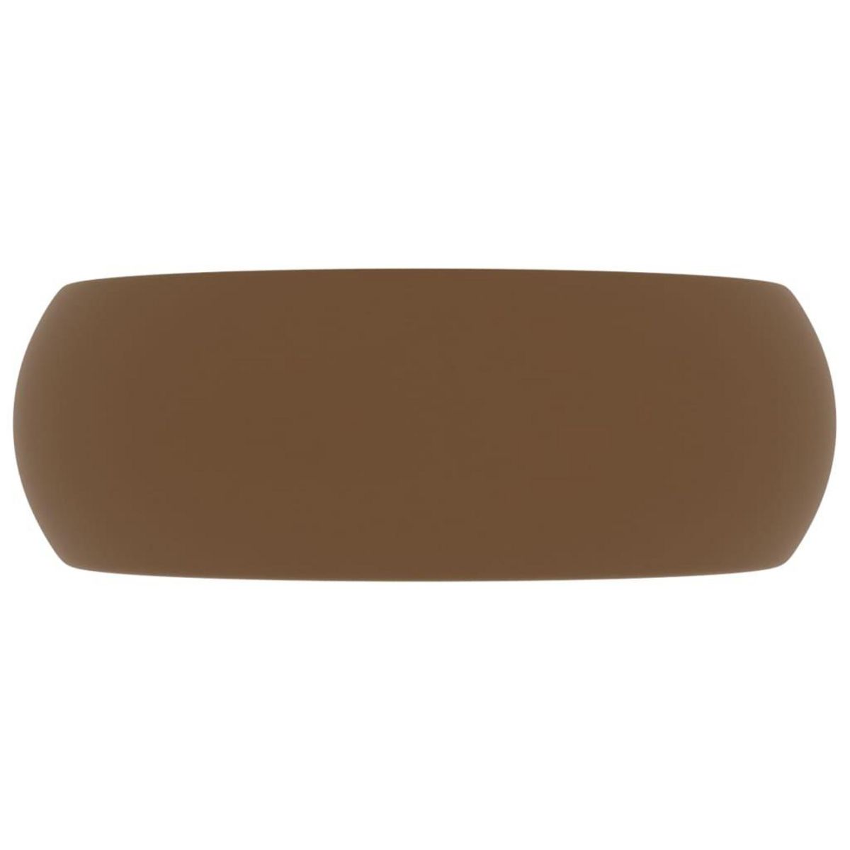 VIDAXL Lavabo rond de luxe Creme mat 40x15 cm Ceramique