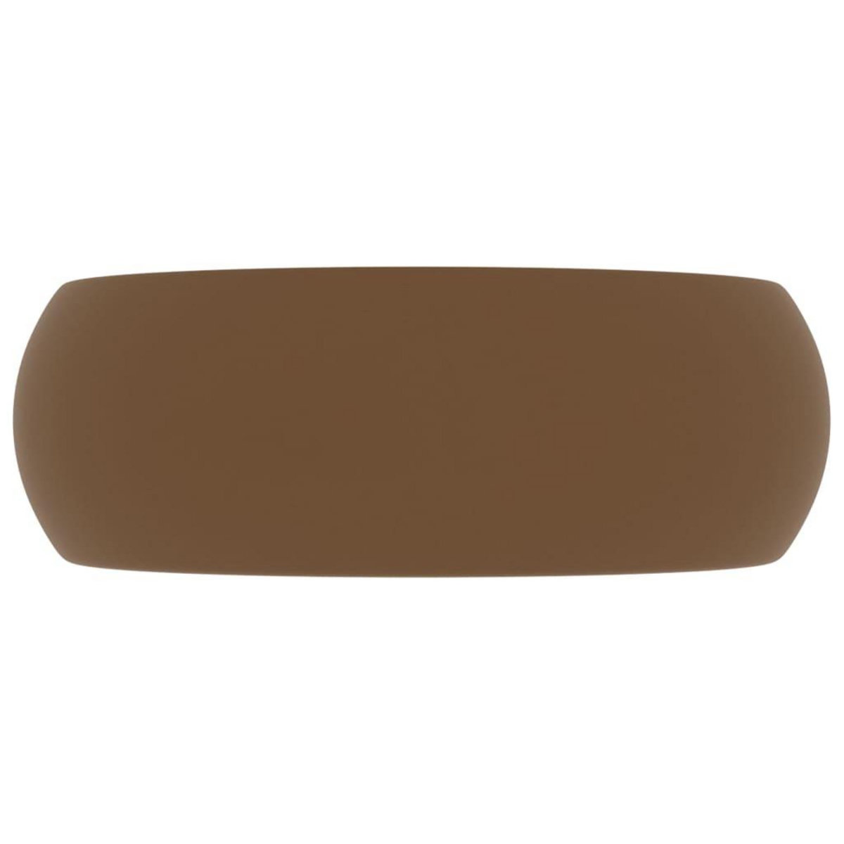 VIDAXL Lavabo rond de luxe Creme mat 40x15 cm Ceramique