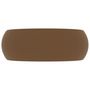 Voir la diapositive 4 : VIDAXL Lavabo rond de luxe Creme mat 40x15 cm Ceramique