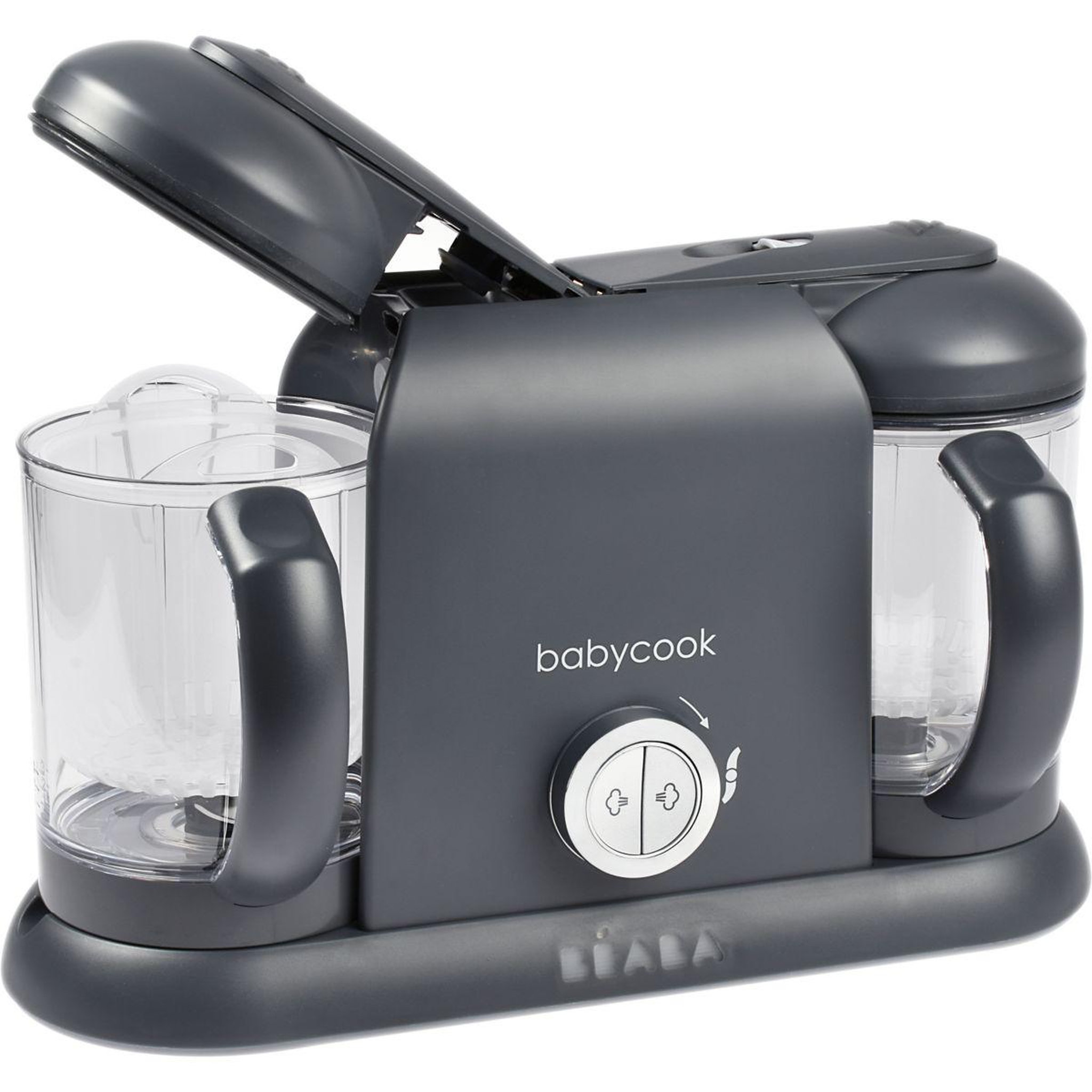 Voir la diapositive 2 : BEABA Mixeur cuiseur bébé babycook duo dark grey