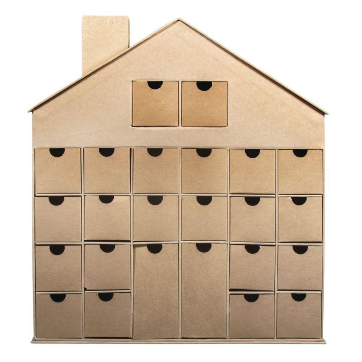 Rayher Calendrier de l'avent maison en carton à décorer 40 x 36 cm