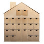 Voir la diapositive 1 : Rayher Calendrier de l'avent maison en carton à décorer 40 x 36 cm