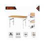 Voir la diapositive 3 : KINGCAMP Table de camping pliable avec poignée de transport - Kingcamp - Forme arrondie