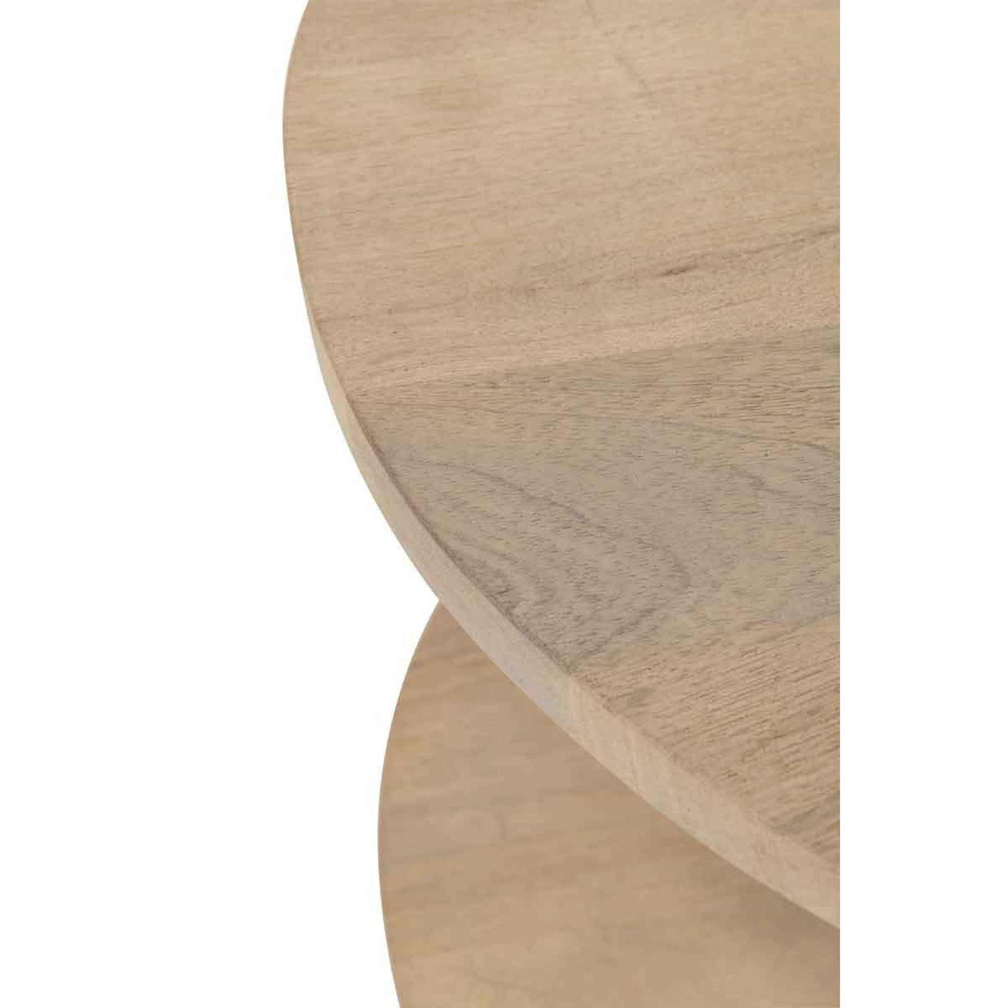 Voir la diapositive 4 : J-LINE Table basse 2 niveaux  eli  120cm naturel