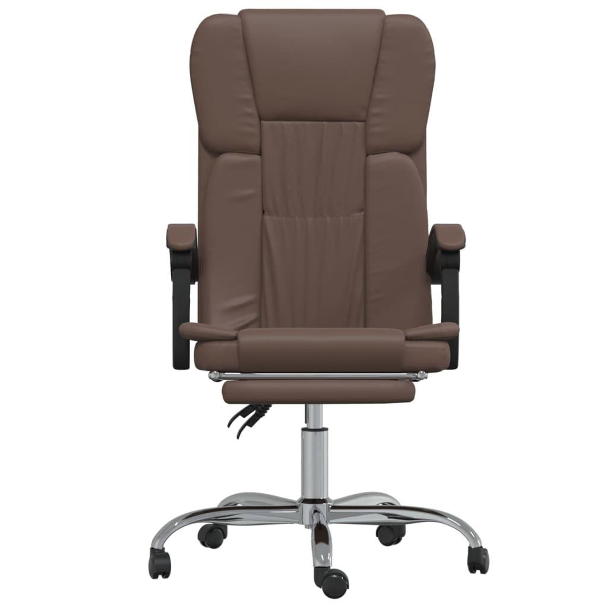 Voir la diapositive 3 : VIDAXL Fauteuil inclinable de bureau Marron Similicuir