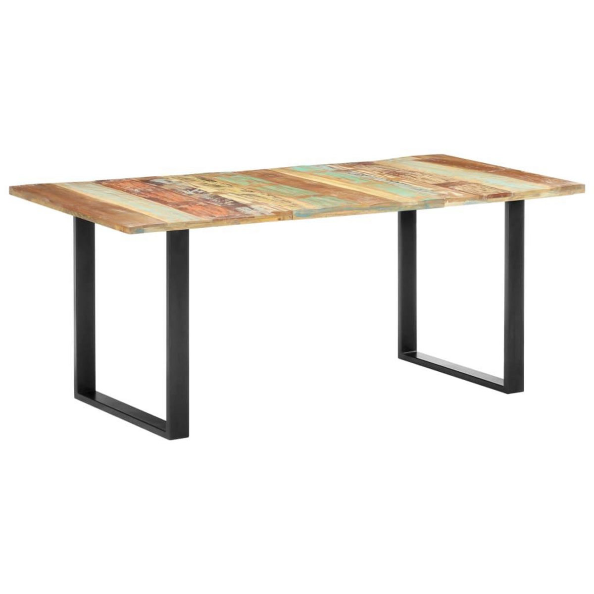 VIDAXL Table a manger 180x90x76 cm Bois de recuperation massif