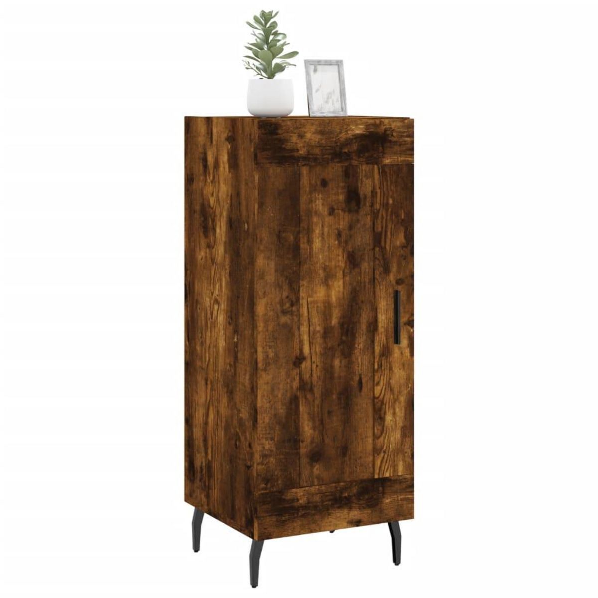 VIDAXL Buffet Chene fume 34,5x34x90 cm Bois d'ingenierie