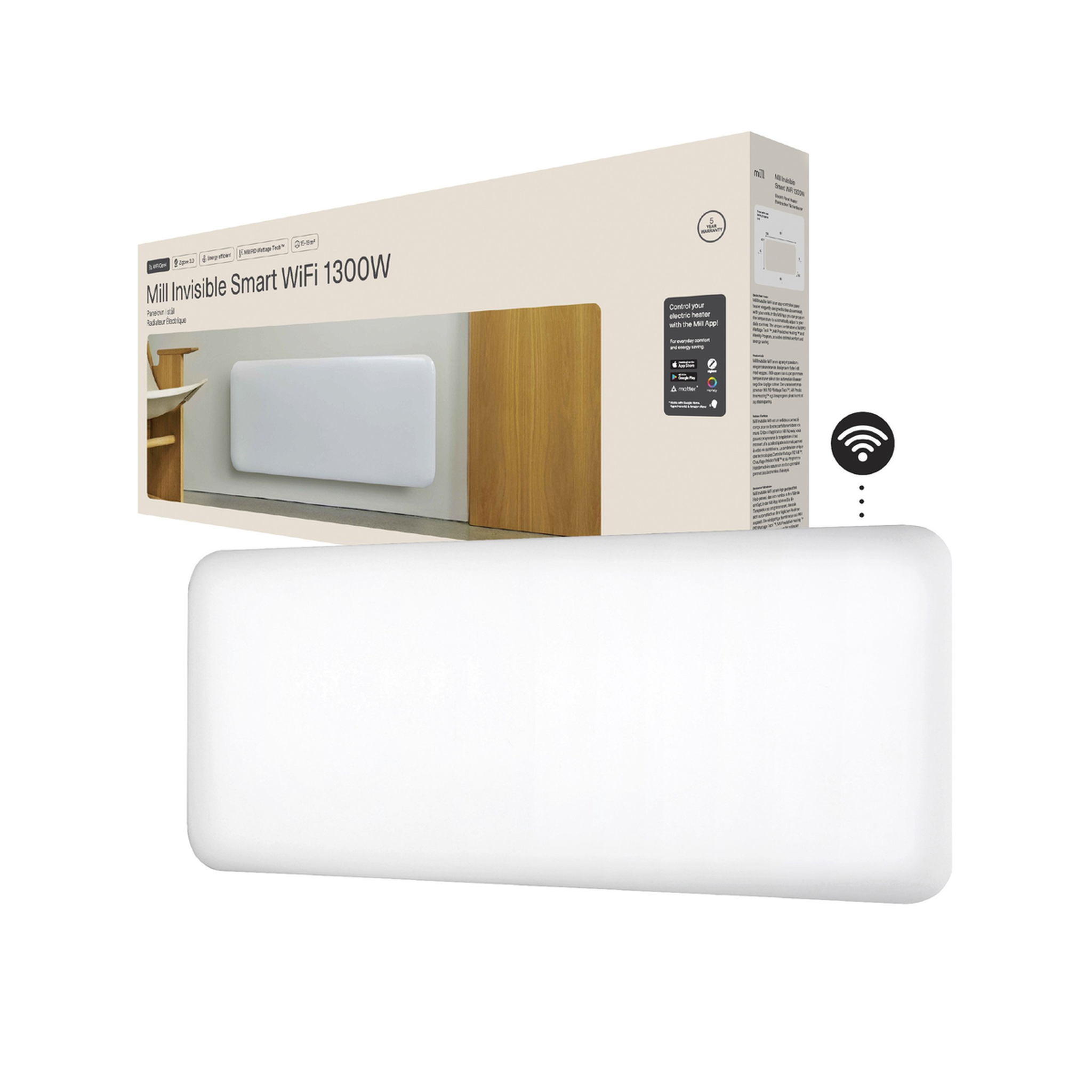 MILL Chauffage panneau PA1300WIFI4 1300W